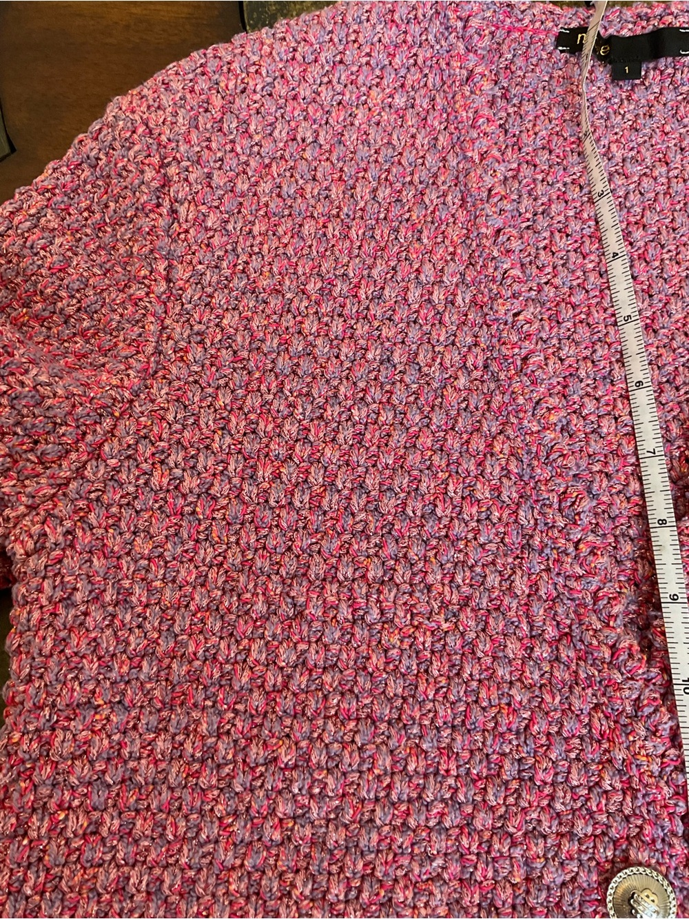 Maje Tweed Effect Knit Cardigan - Picture 7 of 16
